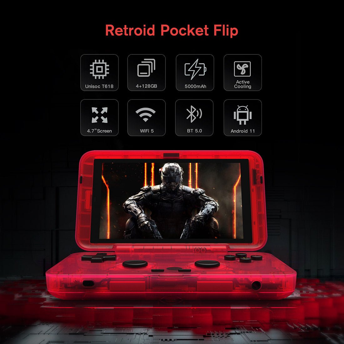 Retroid Pocket Flip 2 – 5.5” AMOLED Retro Gaming Handheld