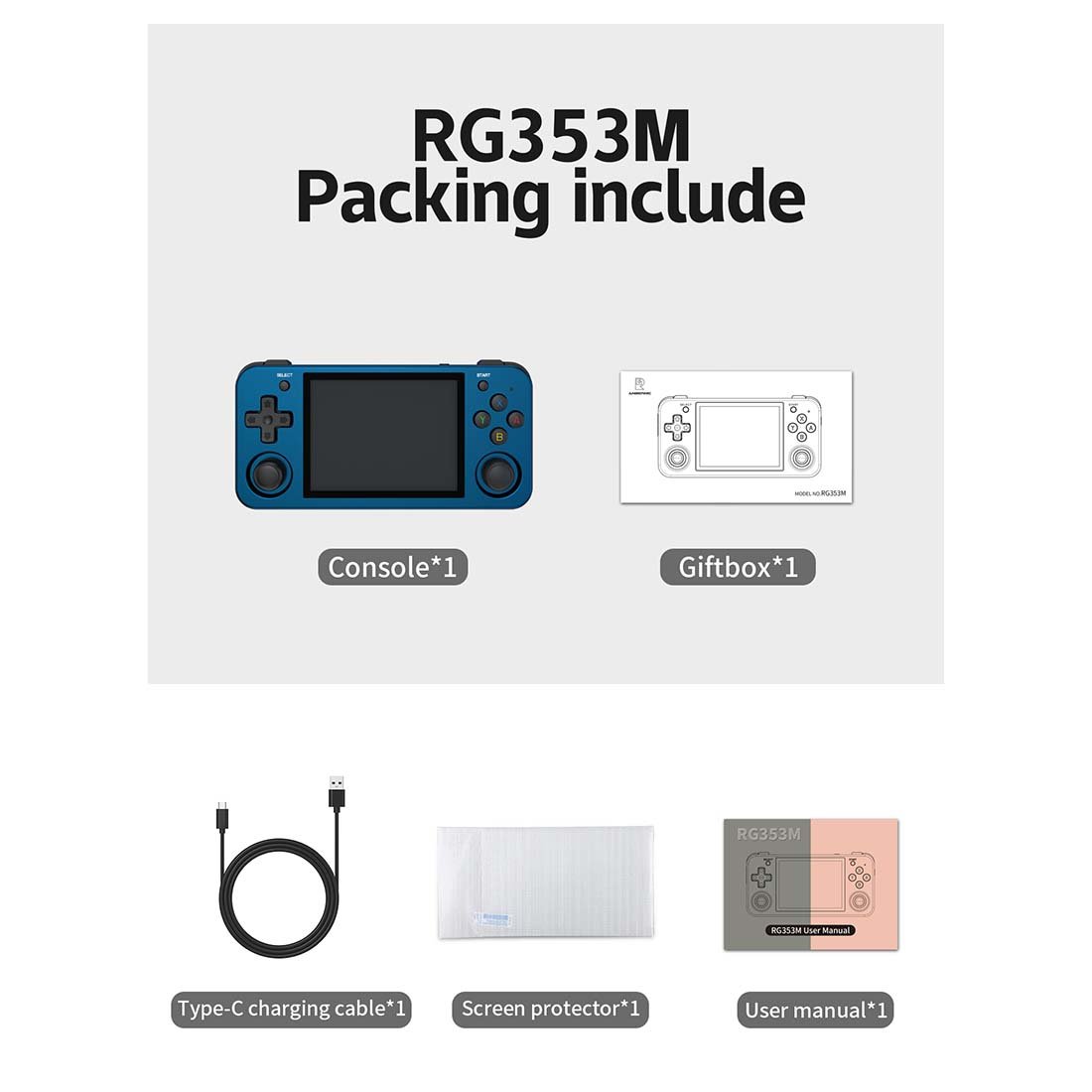 Anbernic RG353M – Premium Metal Retro Gaming Console